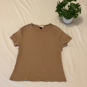 Universal Thread Tan Short Sleeve Women's Tee